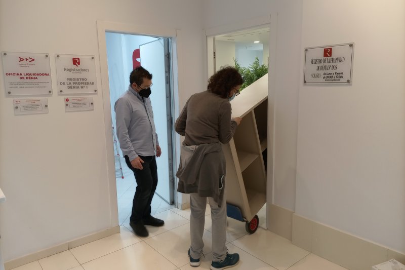 Histórico cambio de ubicación del Registro de la Propiedad de Dénia  Histórico cambio de ubicación del Registro de la Propiedad de Dénia