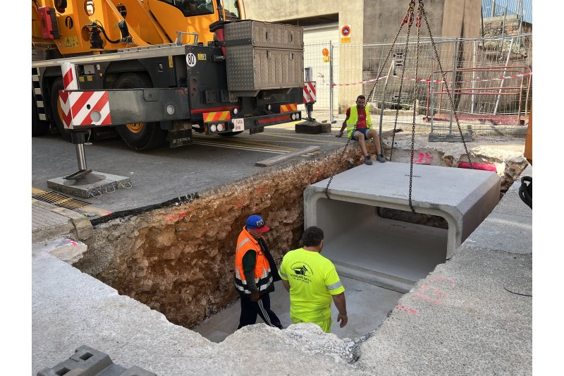 Las obras del Barranquet de Pedreguer avanzan a buen ritmo Las obras del Barranquet de Pedreguer avanzan a buen ritmo