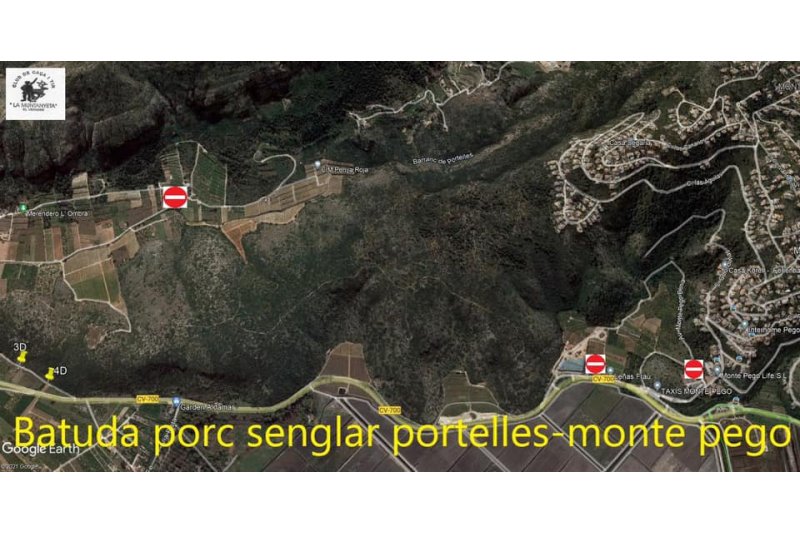 Batidas en el Verger y Pedreguer contra el jabalí Batidas en el Verger y Pedreguer contra el jabalí