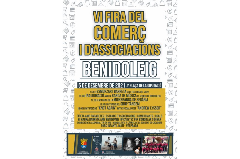 Benidoleig reactiva la Fira de Comerç i Associacions para el domingo 5 de septiembre Benidoleig reactiva la Fira de Comerç i Associacions para el domingo 5 de septiembre