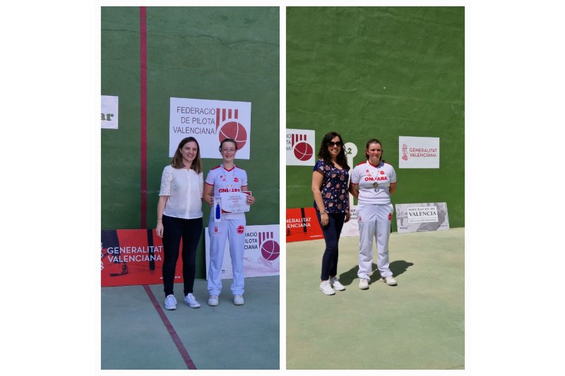 Contrí i Arbona i aconsegueixen els campionats autonòmics de frontó femení per a l’Escola de Pilota d’Ondara Contrí i Arbona i aconsegueixen els campionats autonòmics de frontó femení per a l’Escola de Pilota d’Ondara