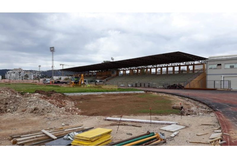 Se reanudan las obras de las pistas de atletismo de Dénia Se reanudan las obras de las pistas de atletismo de Dénia