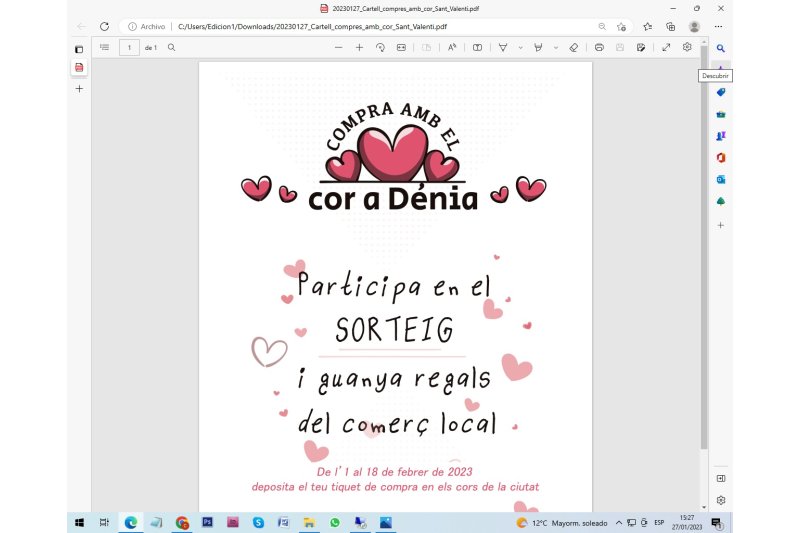 La campaña “Compra amb el cor a Dénia” ofrece sorteos de regalos  La campaña “Compra amb el cor a Dénia” ofrece sorteos de regalos