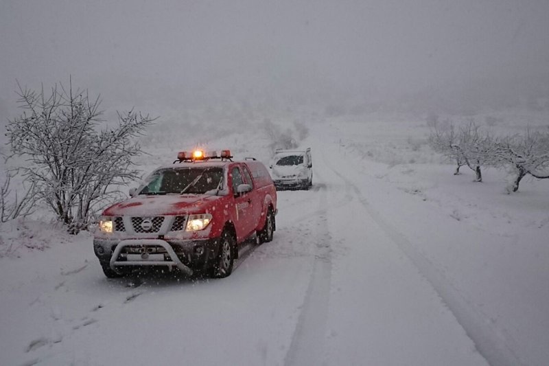 La nieve en la comarca La nieve en la comarca