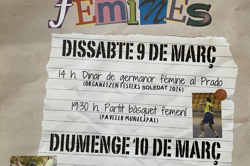 Una fira feminista posarà la novetat a la commemoració del Dia de la Dona a Ondara Una fira feminista posarà la novetat a la commemoració del Dia de la Dona a Ondara