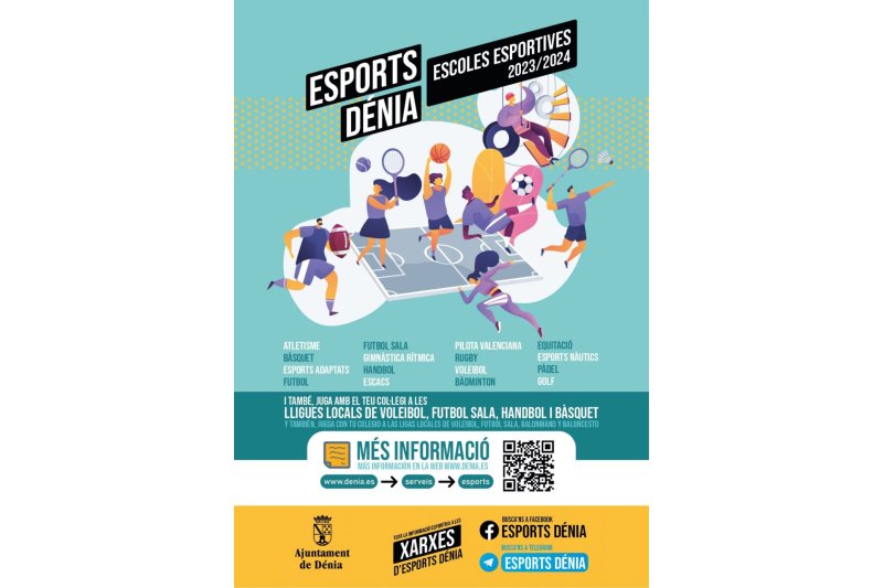 Abierta la matriculación de las Escuelas Deportivas Municipales de Dénia Abierta la matriculación de las Escuelas Deportivas Municipales de Dénia