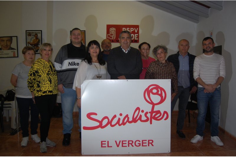 El PSPV d’El Verger acompanya la candidatura de Juan Chover a l’alcaldia amb Reme Fructuoso, Lluís Morell, Ana Rodríguez i Michel Bisquert en els llocs de sortida El PSPV d’El Verger acompanya la candidatura de Juan Chover a l’alcaldia amb Reme Fructuoso, Lluís Morell, Ana Rodríguez i Michel Bisquert en els llocs de sortida