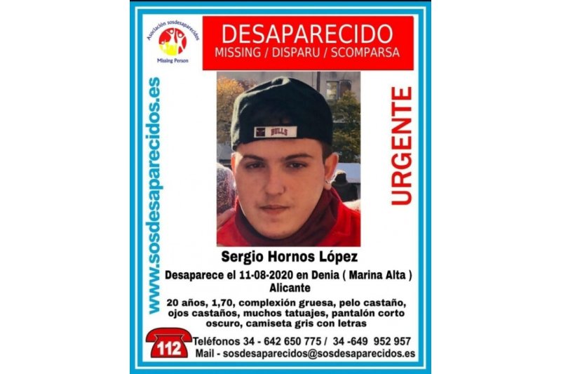 Se busca a un joven de 20 años que desapareció el martes en Dénia  Se busca a un joven de 20 años que desapareció el martes en Dénia