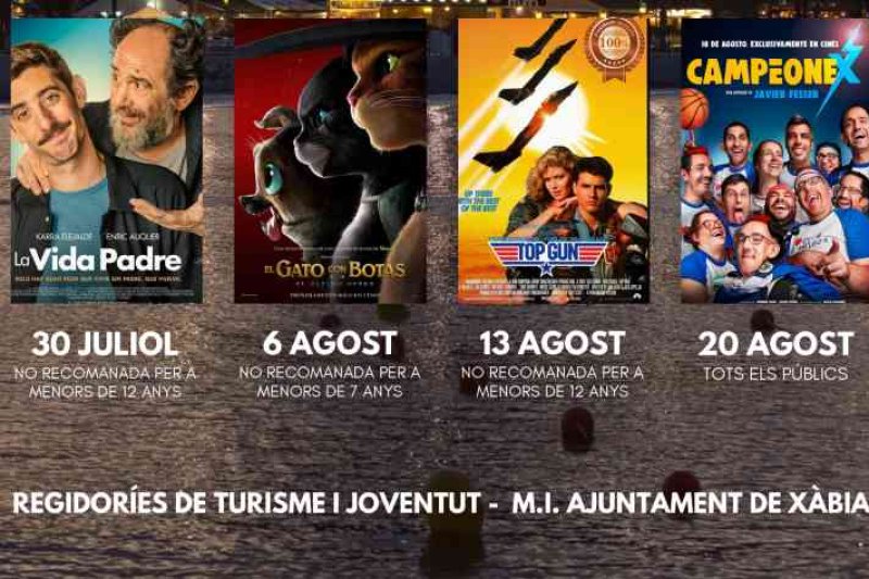 Nueva edición de Cine Vora la Mar en Xàbia a partir del 2 de julio Nueva edición de Cine Vora la Mar en Xàbia a partir del 2 de julio