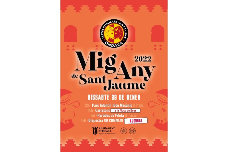 Festes i Tradicions organitza un Mig any de Sant Jaume d’Ondara adaptat a la incidència de la pandèmia Festes i Tradicions organitza un Mig any de Sant Jaume d’Ondara adaptat a la incidència de la pandèmia