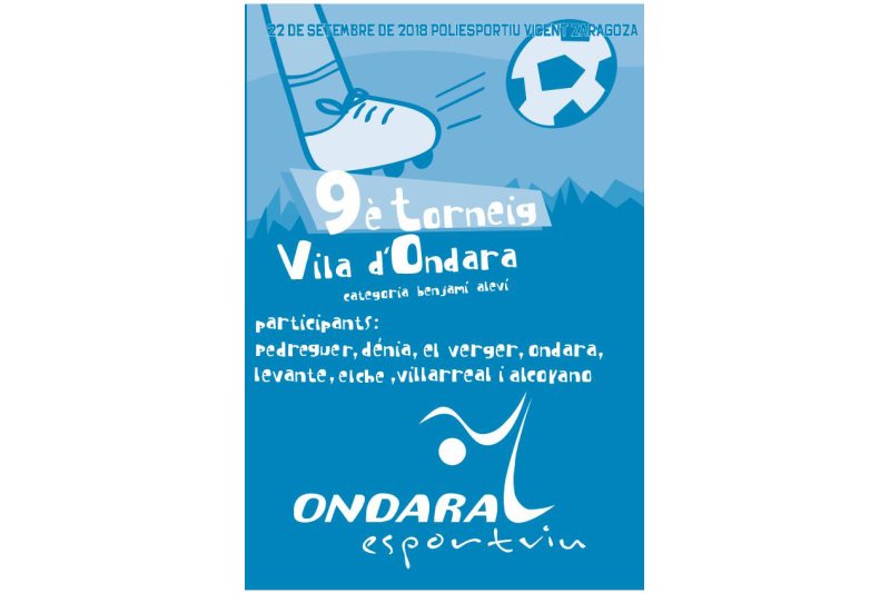 Futbol: El torneig Vila d’Ondara per a alevins es celebra el proper dissabte Futbol: El torneig Vila d’Ondara per a alevins es celebra el proper dissabte
