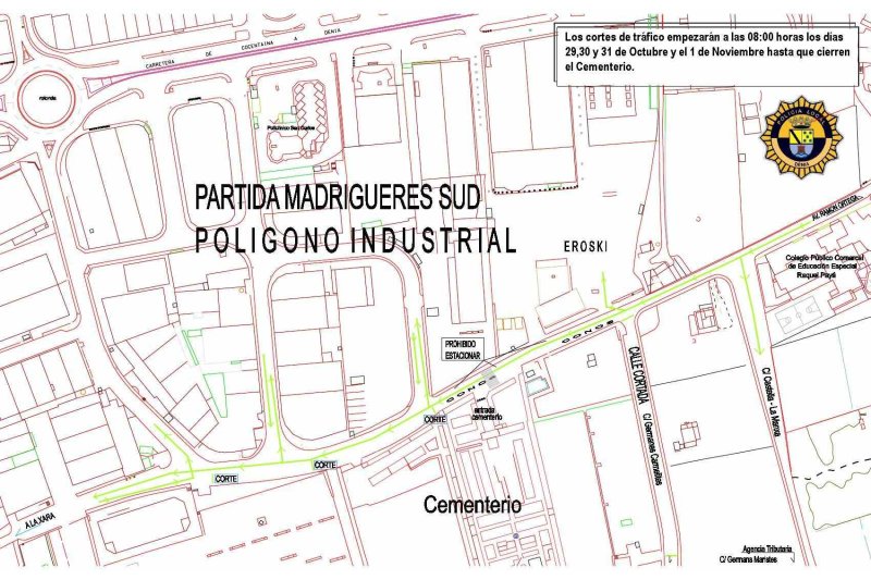 Operativo especial de la Policía Local de Dénia durante Tots Sants Operativo especial de la Policía Local de Dénia durante Tots Sants