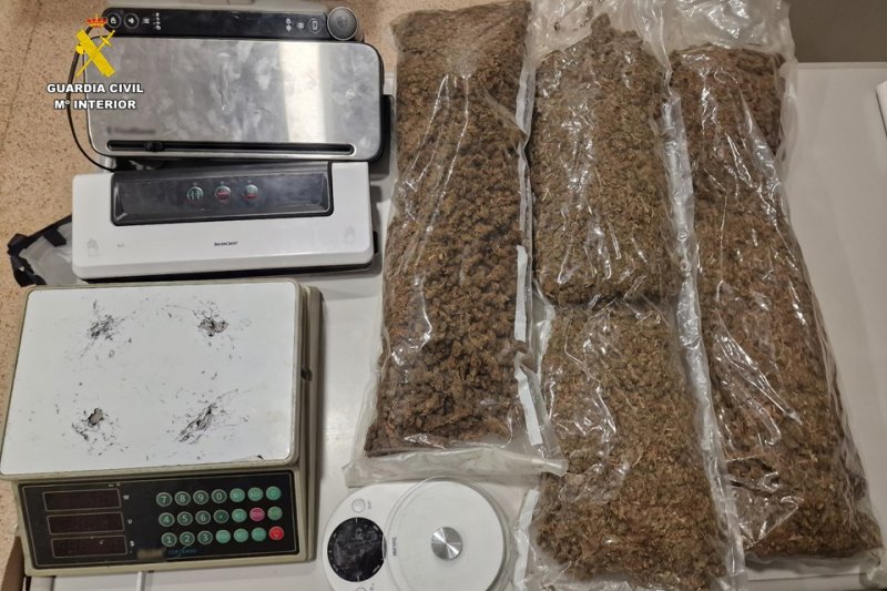 La Guardia Civil localiza una plantación de marihuana en un chalet de Calp La Guardia Civil localiza una plantación de marihuana en un chalet de Calp