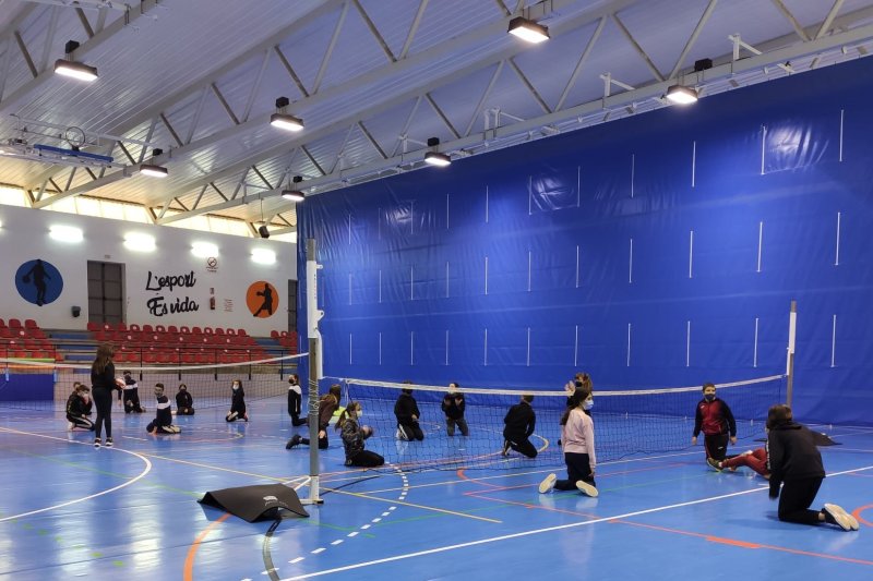 Más de doscientos escolares participan de una jornada de deporte sin barreras en Pego Más de doscientos escolares participan de una jornada de deporte sin barreras en Pego