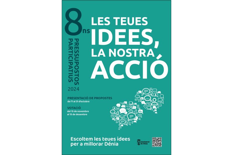 El Ayuntamiento de Dénia abre hoy el plazo para la presentación de propuestas en los presupuestos participativos El Ayuntamiento de Dénia abre hoy el plazo para la presentación de propuestas en los presupuestos participativos