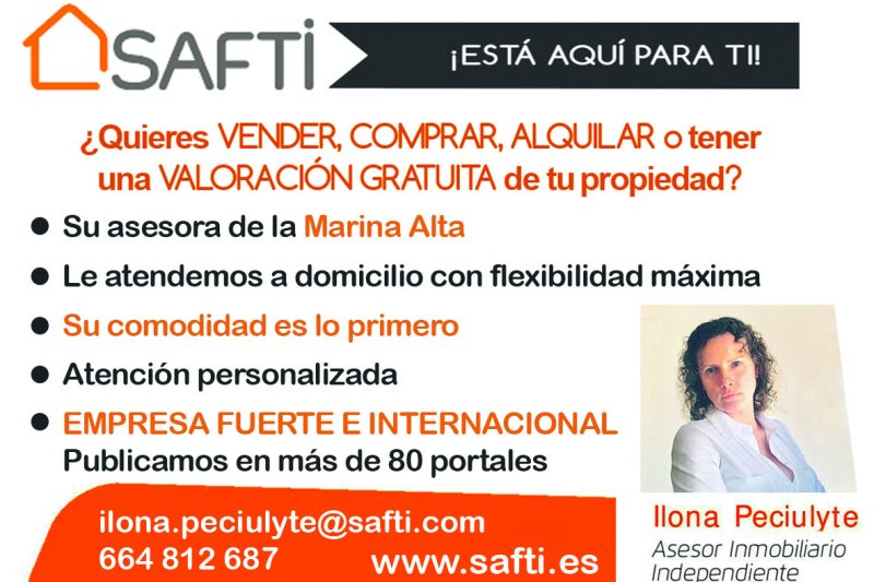 SAFTI llega a la Marina Alta con un modelo innovador de gestión inmobiliaria  SAFTI llega a la Marina Alta con un modelo innovador de gestión inmobiliaria