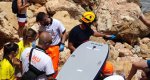Rescate de un hombre tras caer en una cala de Les Rotes  Rescate de un hombre tras caer en una cala de Les Rotes