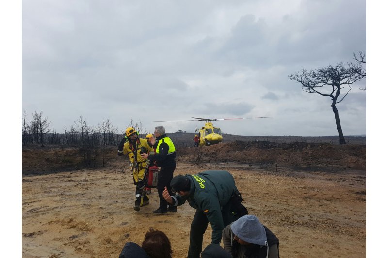 Un helicóptero rescata a un turista que se cayó de su caballo en Xàbia Un helicóptero rescata a un turista que se cayó de su caballo en Xàbia
