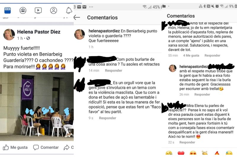 El equipo de gobierno de Beniarbeig carga contra una regidora del PP para “frivolizar” sobre la campaña contra las agresiones sexistas El equipo de gobierno de Beniarbeig carga contra una regidora del PP para “frivolizar” sobre la campaña contra las agresiones sexistas