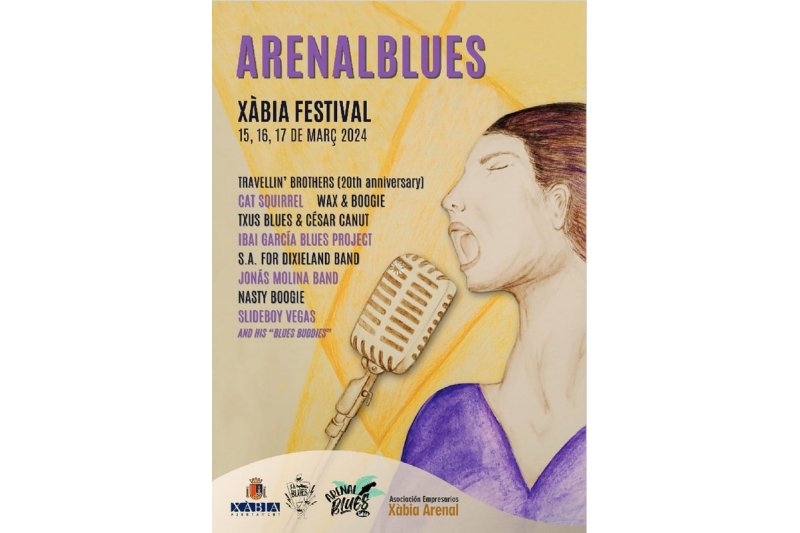Cat Squirrel, Travelling’ Brothers y Nasty Boogie, cartel de lujo para el segundo Arenal Blues de Xàbia Cat Squirrel, Travelling’ Brothers y Nasty Boogie, cartel de lujo para el segundo Arenal Blues de Xàbia