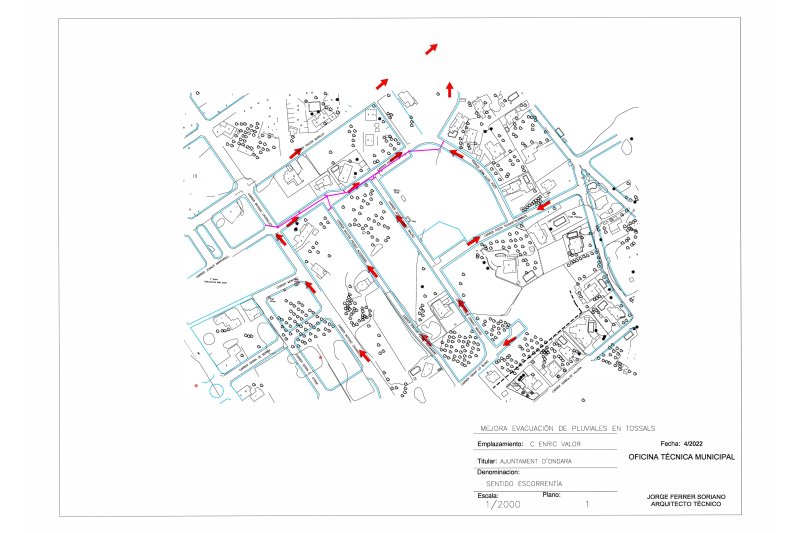 Les obres de millora de l’evacuació de pluvials en la zona de Tossals començaran el proper dilluns Les obres de millora de l’evacuació de pluvials en la zona de Tossals començaran el proper dilluns