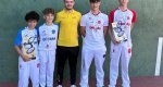 Or per als alevins i cadets de l’Escola Municipal de Pilota d’Ondara en les finals provincials de frontó per parelles Or per als alevins i cadets de l’Escola Municipal de Pilota d’Ondara en les finals provincials de frontó per parelles