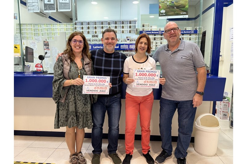 El sorteo de Euromillones deja un millón de euros en Pedreguer El sorteo de Euromillones deja un millón de euros en Pedreguer