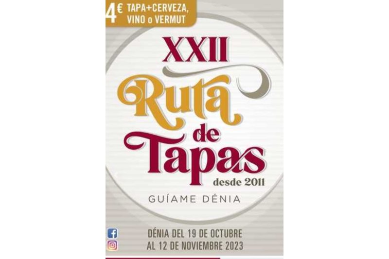 La Ruta de Tapas de Dénia aumenta a 50 el número de locales participantes La Ruta de Tapas de Dénia aumenta a 50 el número de locales participantes