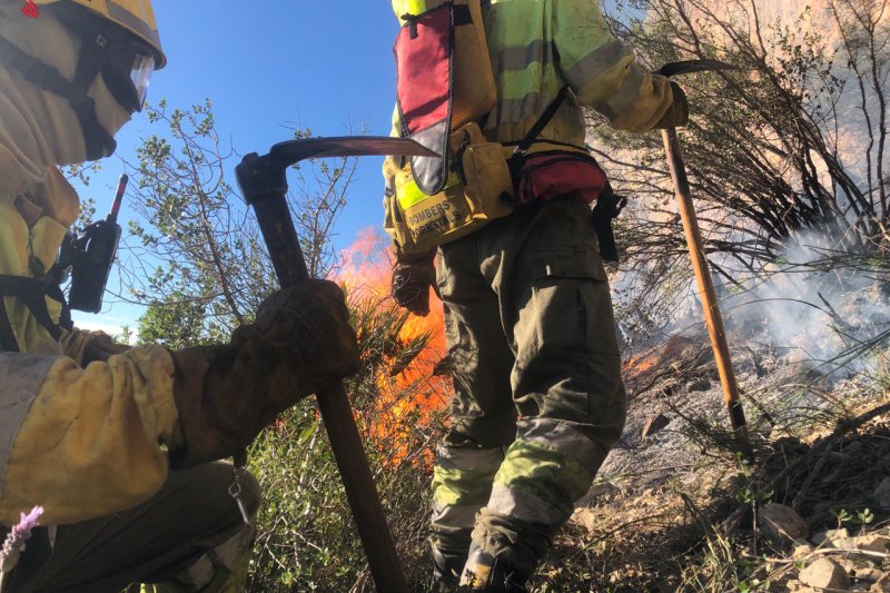 El incendio de Xàbia ya está controlado  El incendio de Xàbia ya está controlado